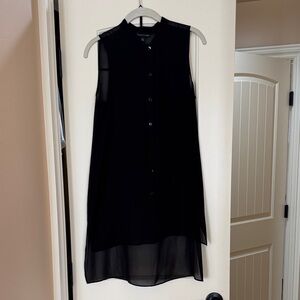 Eileen Fisher silk sleeveless tunic top with camisole.